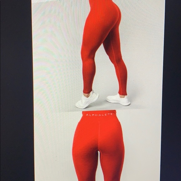 Red halo alphalete leggings - Picture 2 of 4